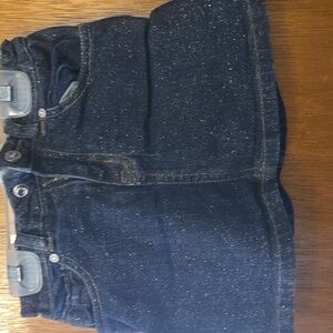 The Children's Place Blue Denim Skirt with Glitter